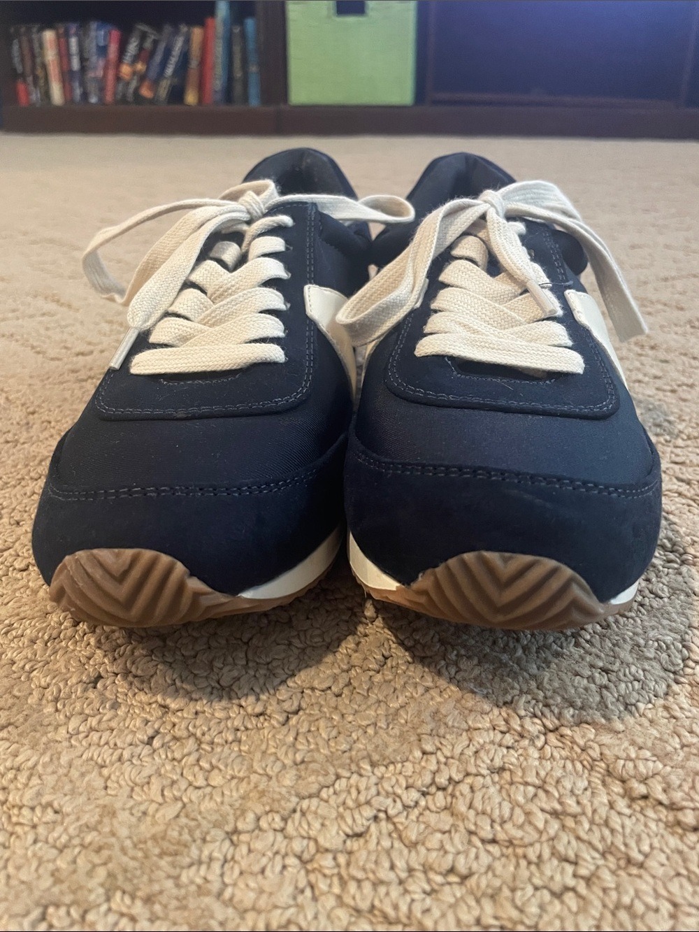 Loft Navy Blue Low-Top Sneakers with White Accent - Picture 2 of 6